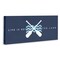 Stupell Industries Better At Lake with Crossed Oars Canvas Wall Art